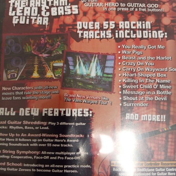 PS2 Kramer Striker Guitar Hero Wireless Bundle Dongle 4 Games Playstation 2 - Picture 13 of 15